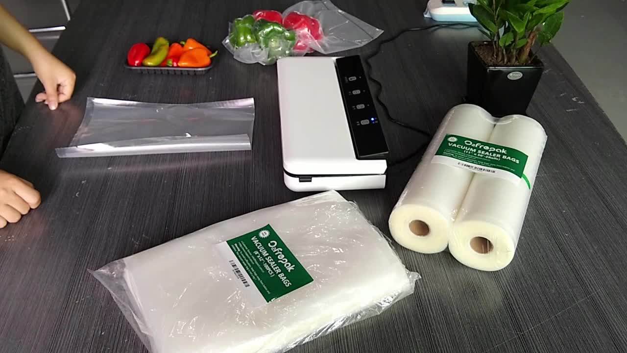 Household Food Storage Freezer Safe Plastic Food Saver Bag Vacuum