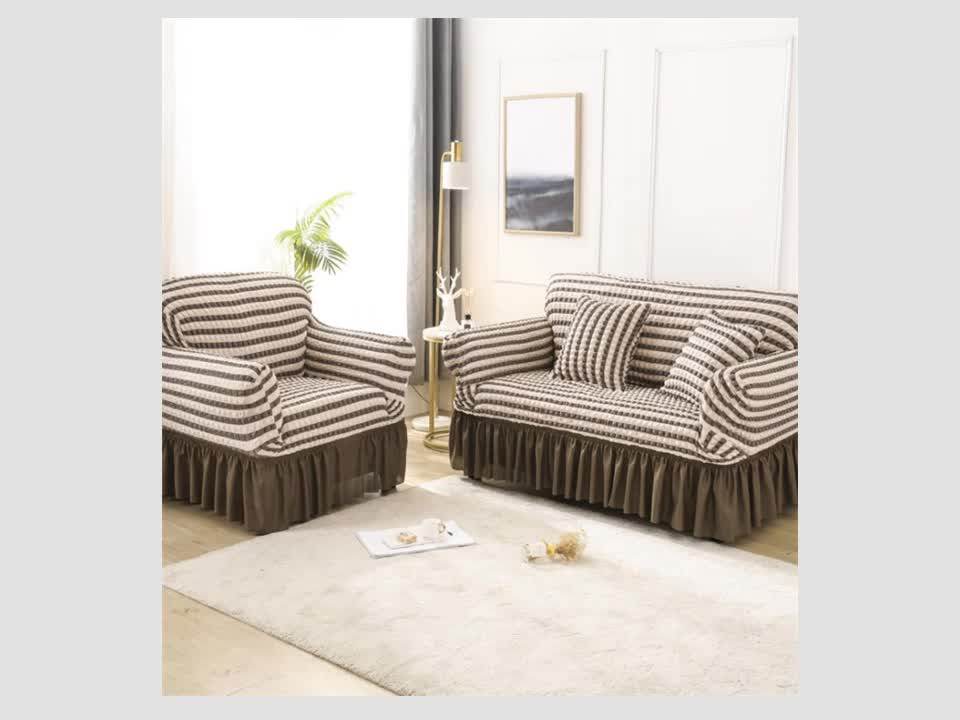 China Supplier Beautiful Design Couch Fitted Slipcover Sofa Cover