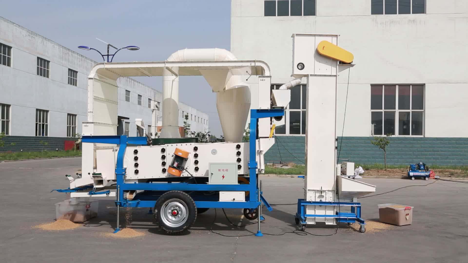 Soybean Seed Cleaner For Wheat Maize Sesame Grain Seed Cleaning Machine