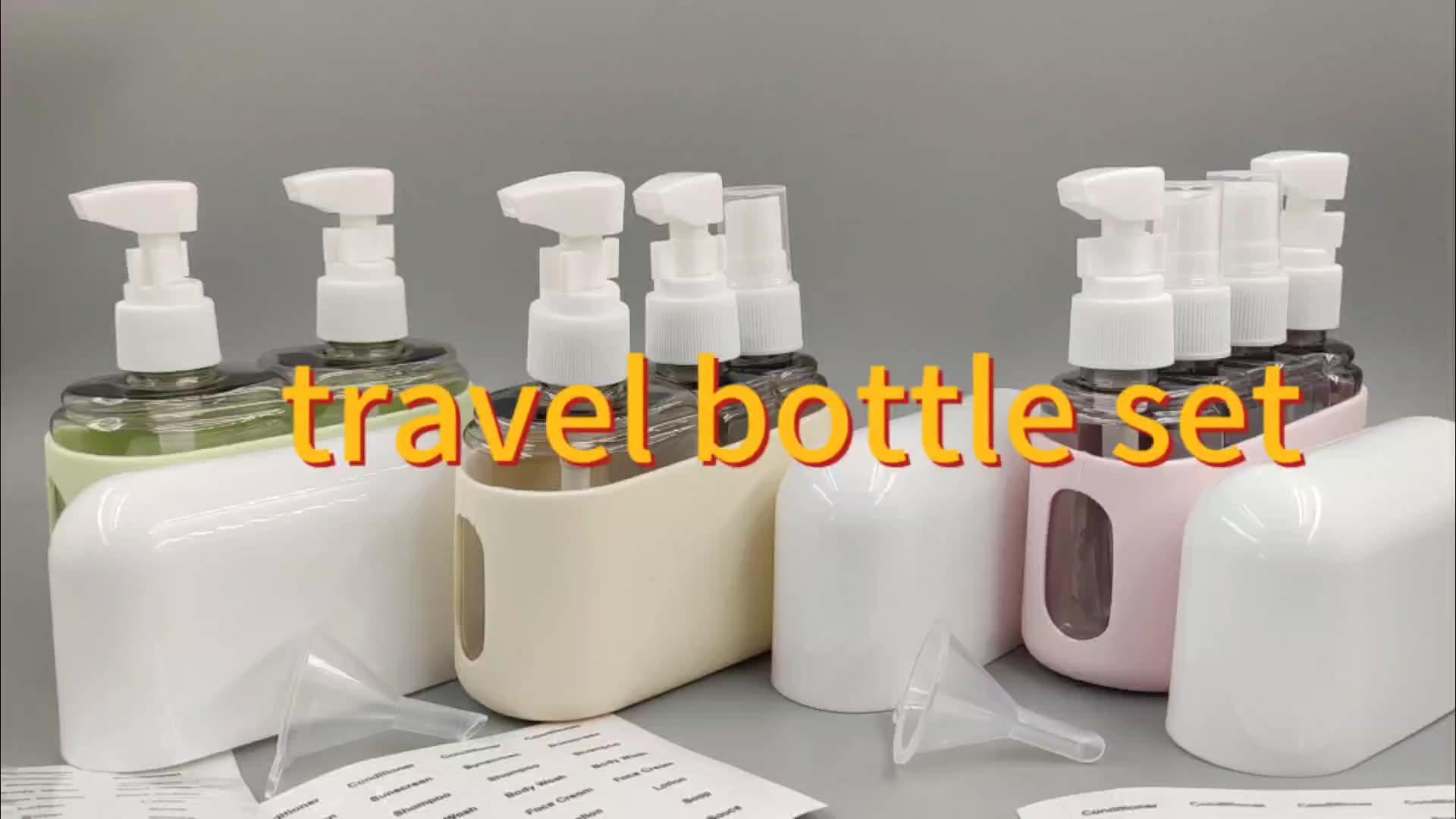 Travel Bottles Set For Woman Leak Proof Plastic Refillable Travel