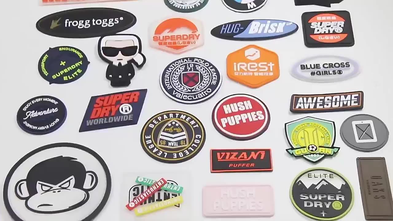 Factory Custom Tactical Gear Uniform Silicone Patches Soft Pvc Logo Product Patch Badge Rubber