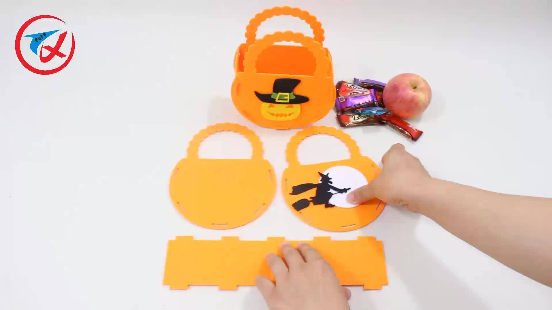 Wholesale Halloween Products Felt Pumpkin Bags For Kids Party Buy