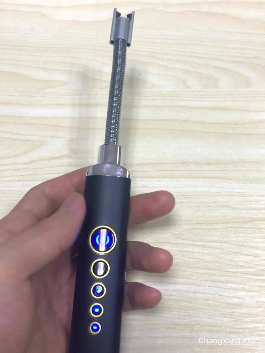 Kl076 Electric Arc Lighter Usb Rechargeable Flameless Lighter With