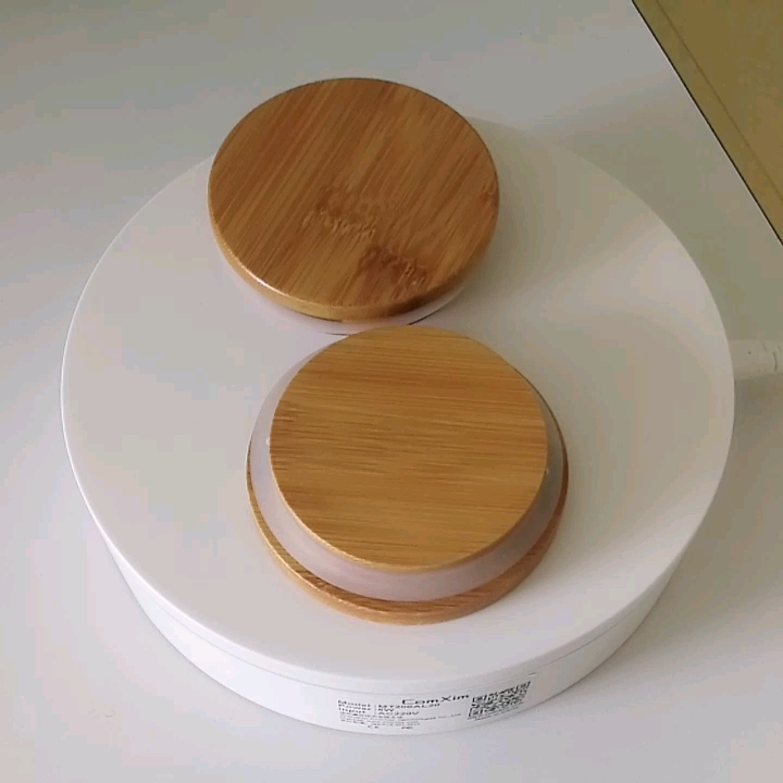 Customized Tea Candy Glass Canister Wooden Lids With Silicone Seal