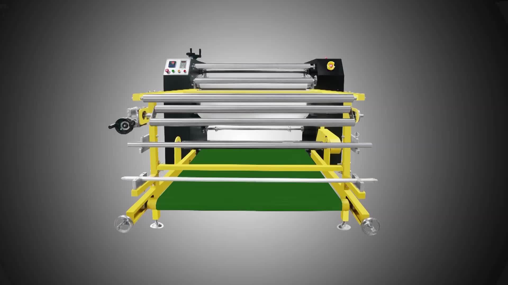 Roll To Roll Fabric Heat Press Machine Calender Sublimation, View heat