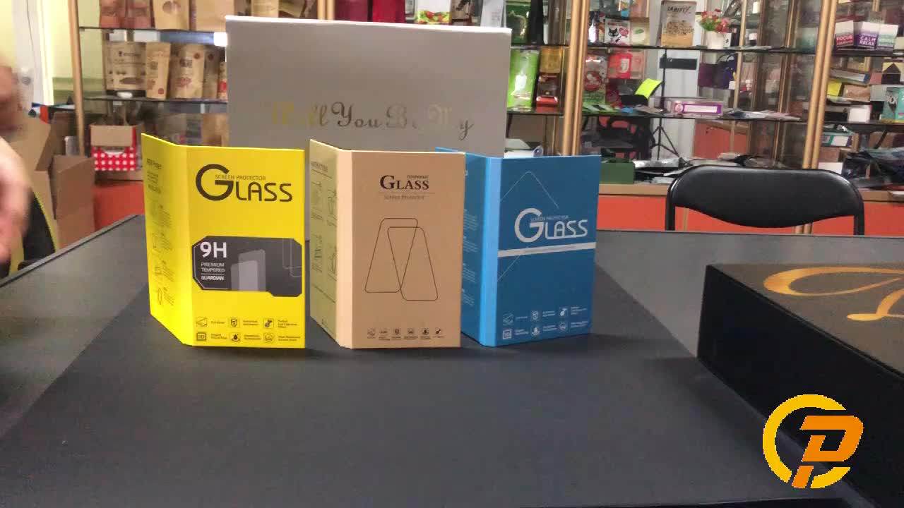 Custom Printed Retail Envelop Tempered Glass Screen Protector Packaging