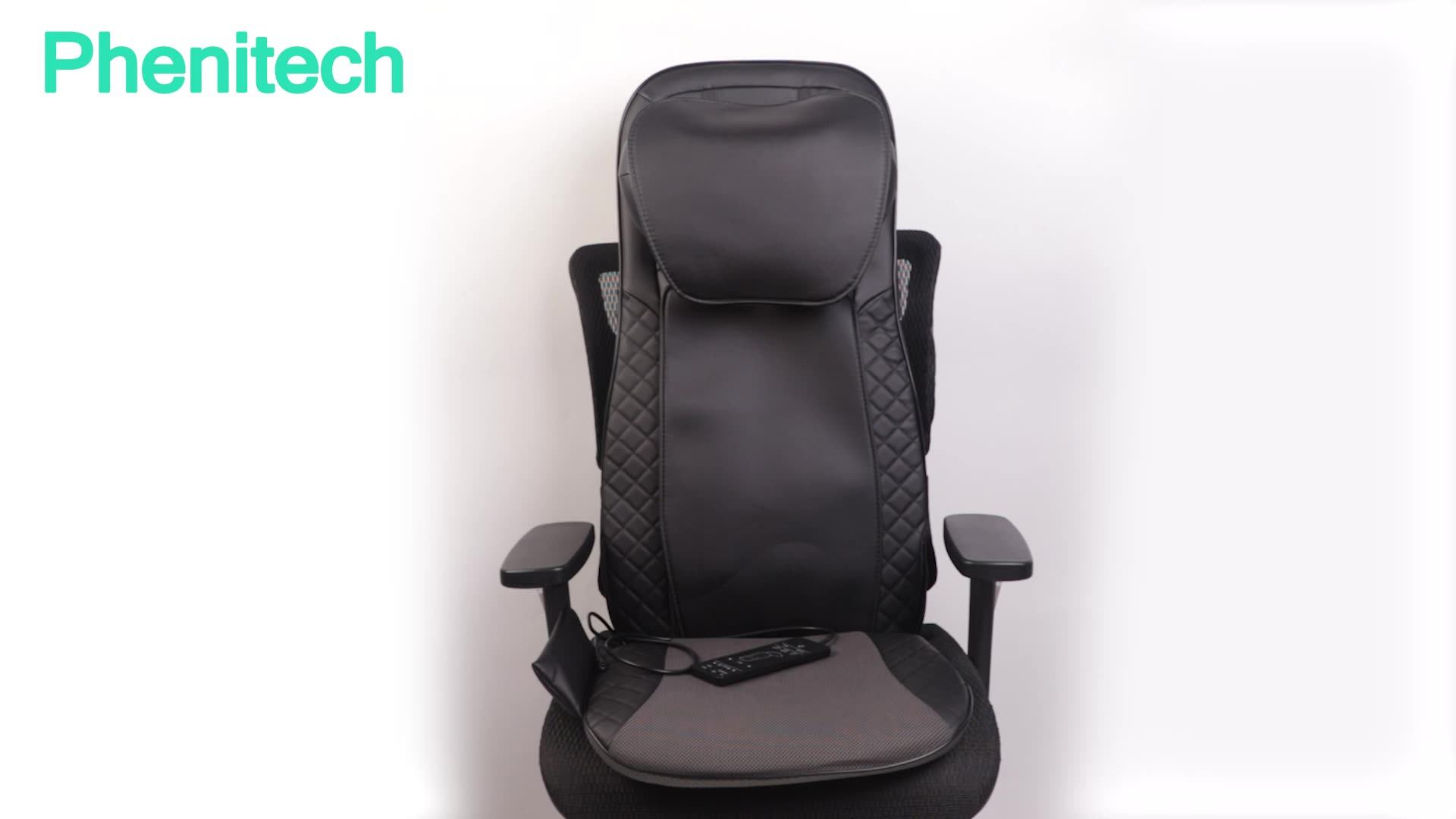 Phenitech 2022 Back Massager For Chair Rolling Kneading Massage Seat
