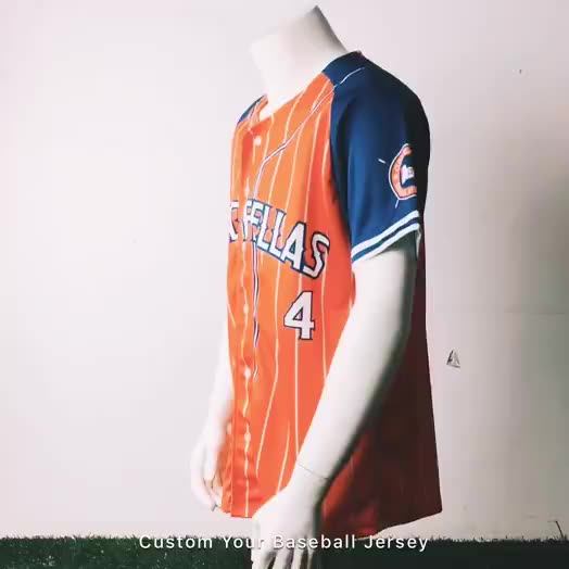 Wholesale Blank By Globenex International Embroidered Baseball Jersey