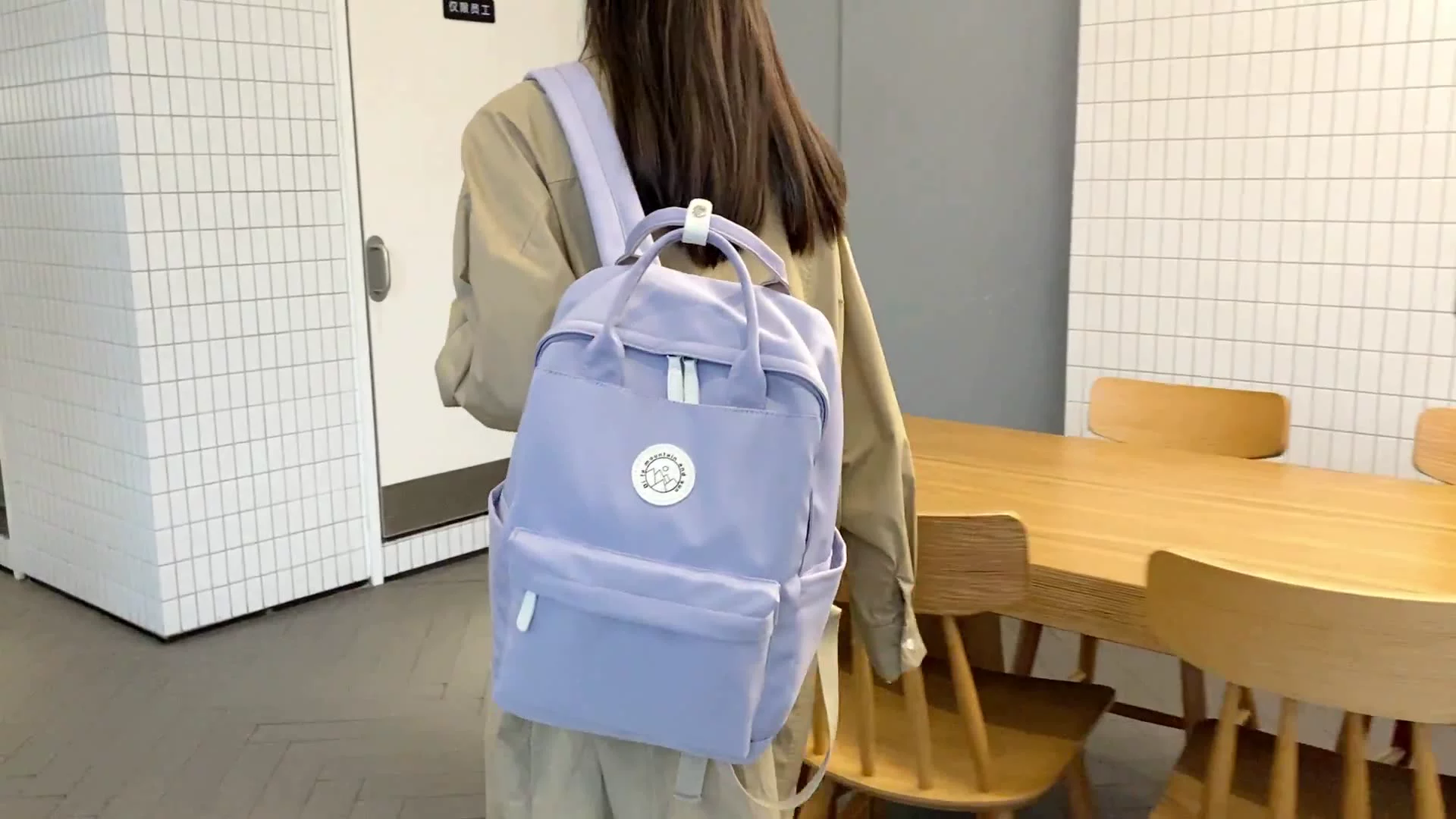 DCIMOR New Waterproof Nylon Women Backpack Female Multifunction Travel Bag Teenager Girls Korean Style Schoolbag Student Bookbag stylish evening bags