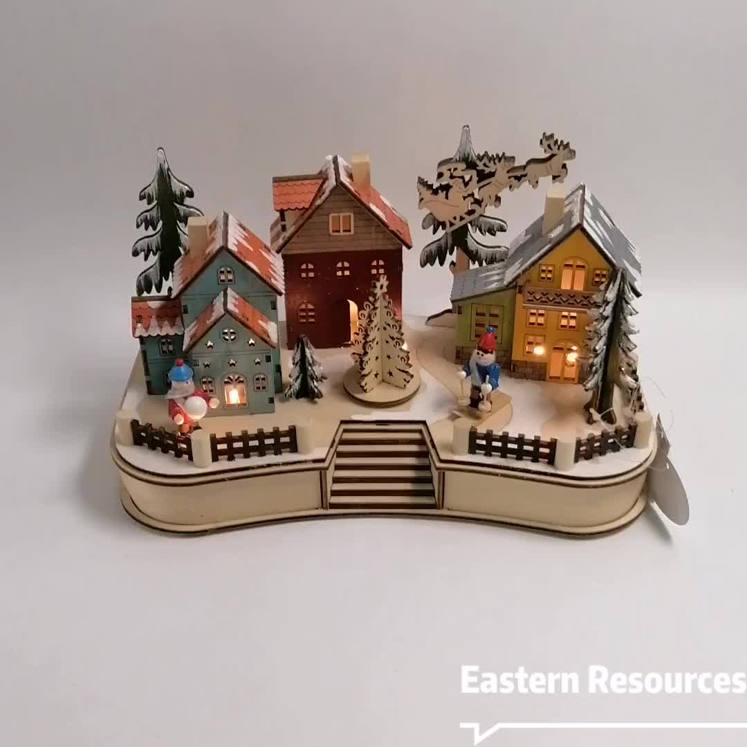 Laser Cut Christmas Village Scene Christmas House Laser Cut Christmas