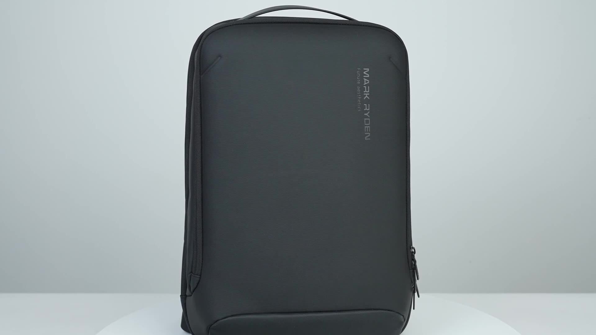 all black canvas backpack