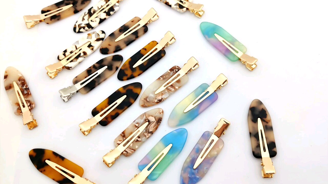 Yiyi Korean Cute Kinky Hair Clip Ins Colorful Nontrace Hair Clip Wholesale Custom Hair Clip