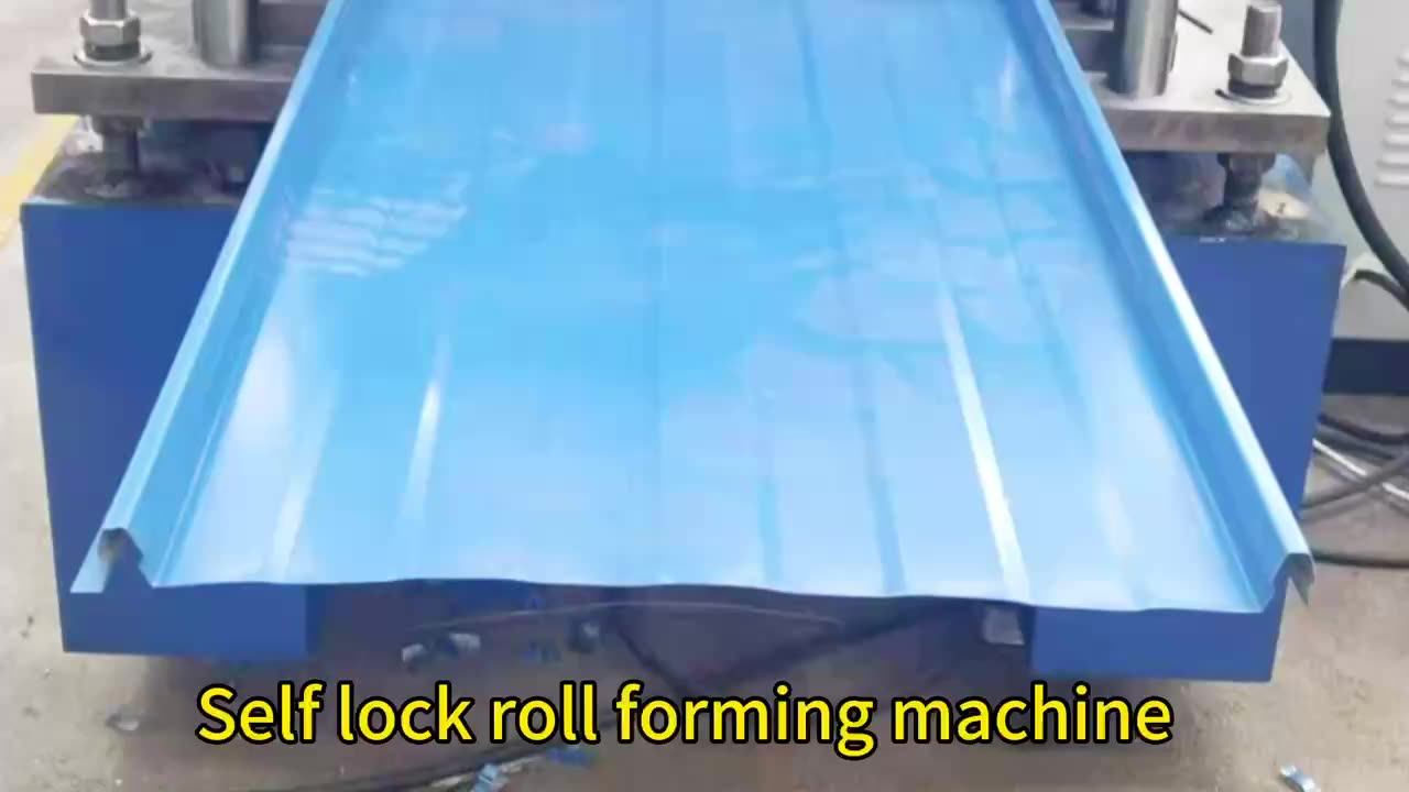 15'' Snap Loc Standing Seam Metal Roofing Machine Used On Both