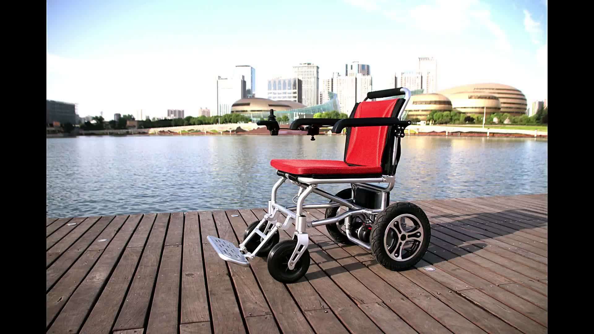 Aluminum Selflocking Brake Wheelchair Electric For Outdoor And Home