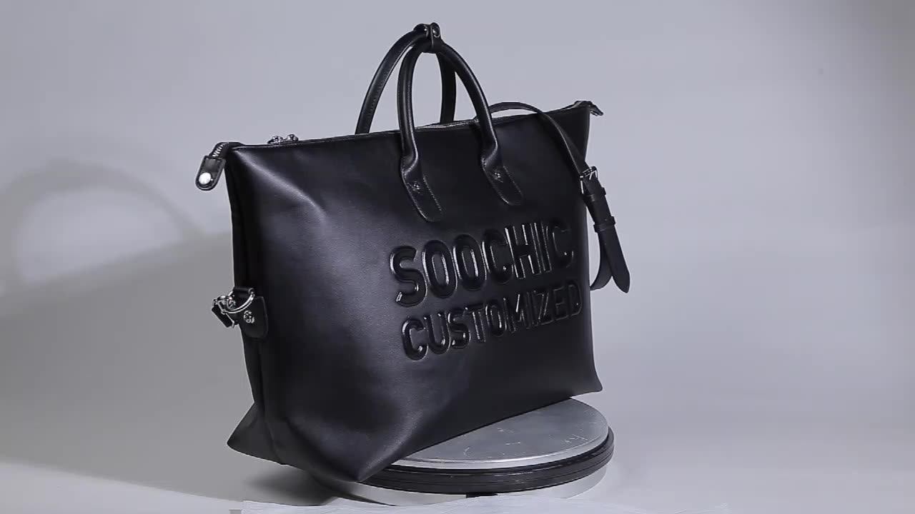 Oem Custom Logo Leather Women Boston Bag Handbags Shoulder Bags In