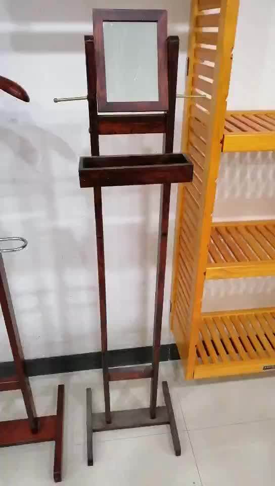 Wooden Hotel Suit Hanger Stand With Mirror Style Buy Hanger Stand For