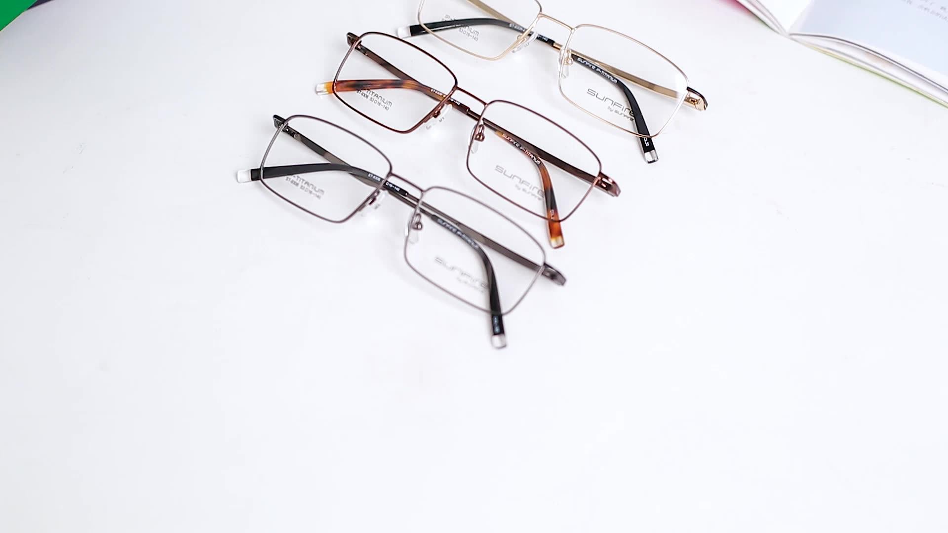 New arrival fashion titanium elastic optical eyewear for myopia optic
