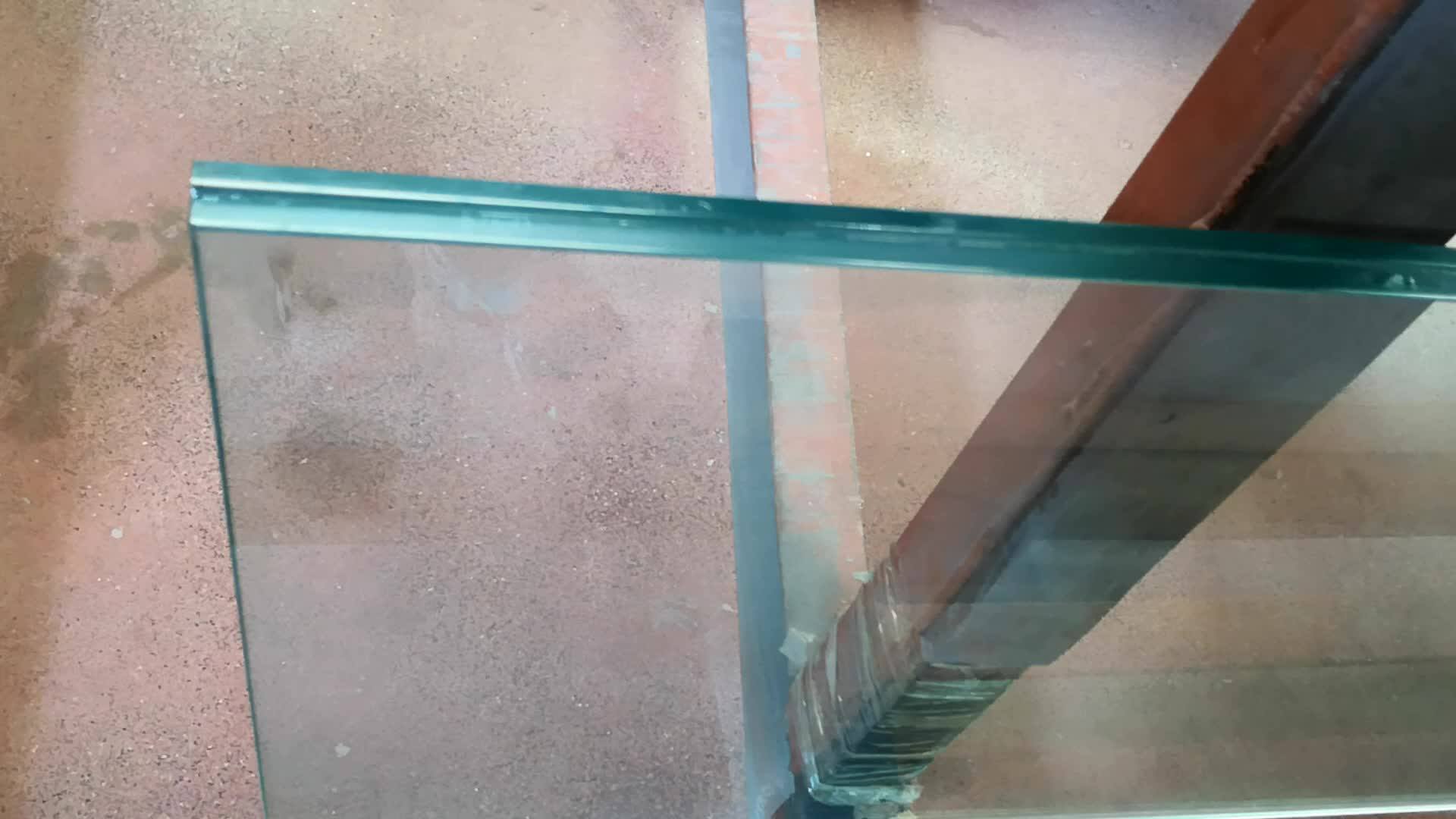 12.76 12mm Thk Clear Tinted Tempered Laminated Shower Door Glass Plate