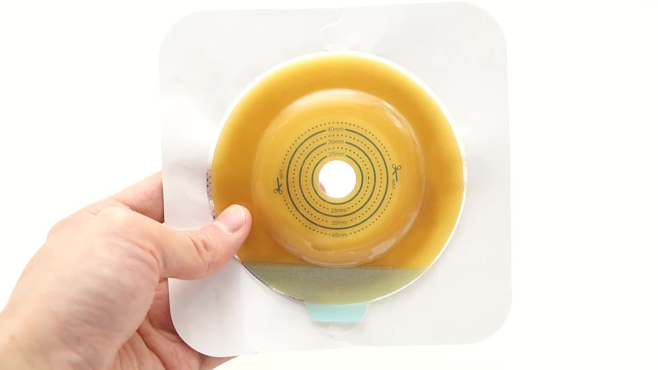 Factory Convex Skin Barrier Notflat Ostomy Wafer Colostomy Bag Flange