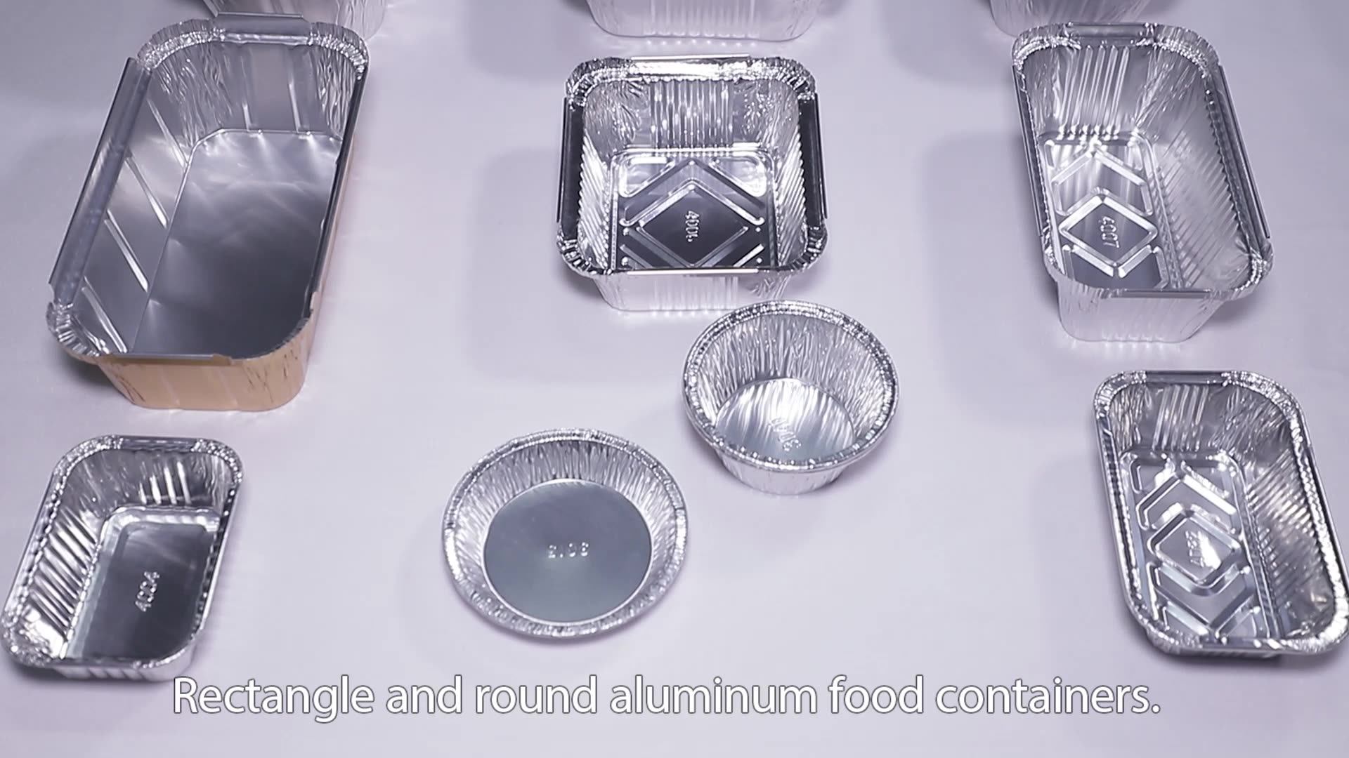 Wholesale Disposable Smooth With Pattern Aluminum Bbq Foil Household Box With Lid Takeaway Box