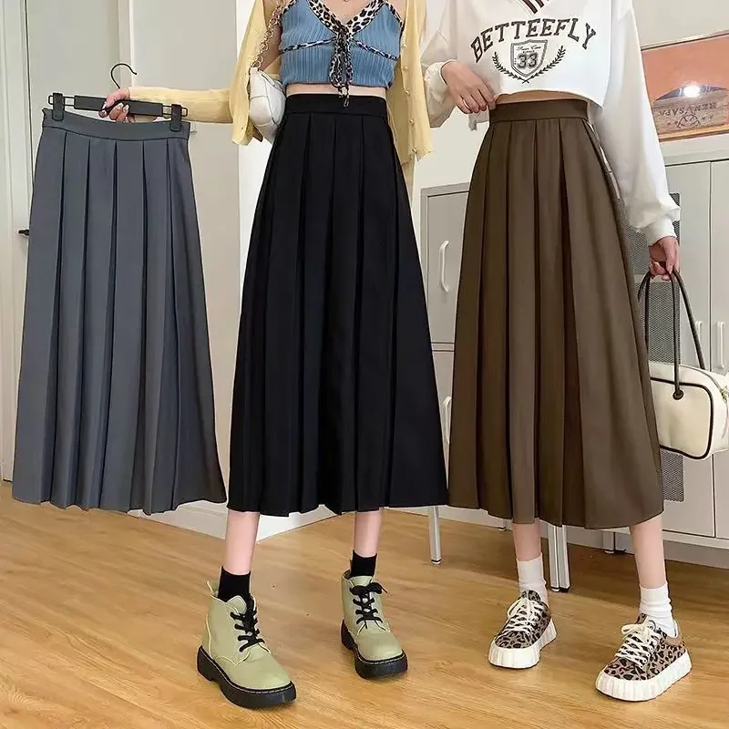 Summer fitted brand pleated skirt