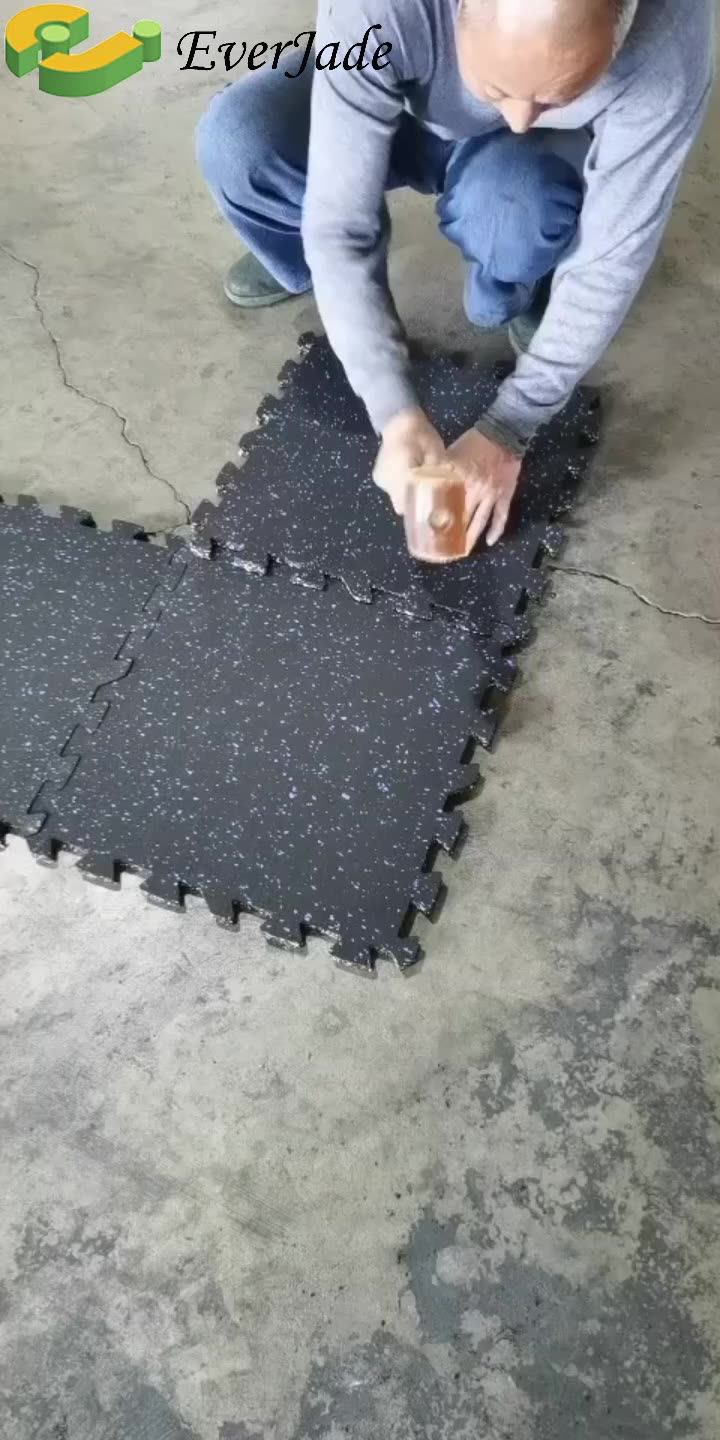 Ecofriendly Gym Rubber Floor Soundproof Dance Floor Mats Antislip Shockabsorbing Functional