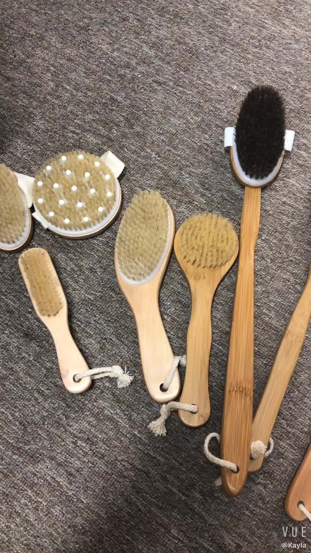 Wholesale Natural Long Handle Boar Bristle Wooden Bath Body Brush Buy
