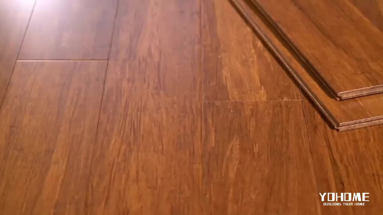 China Top Manufacturer Luxury Indoor Strand Woven Bamboo Flooring 10mm