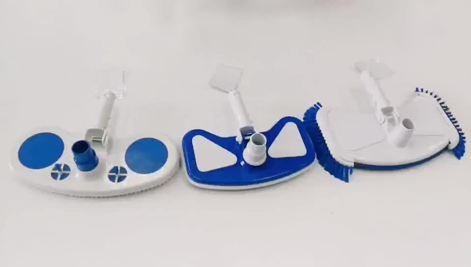 Swimming Pool Rotating Vacuum Head Brush With Side Brush And Air Safety