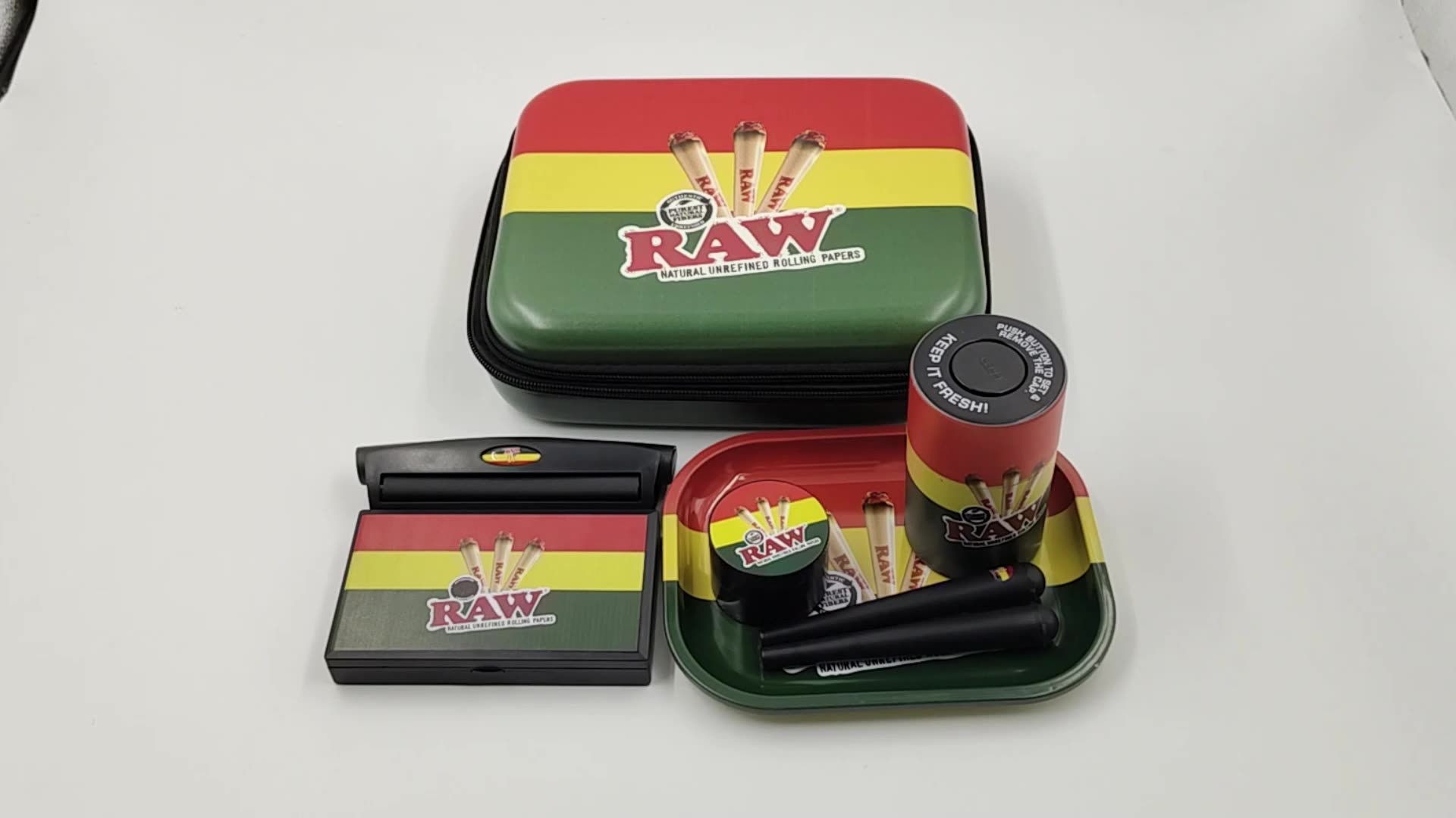 Tobacco Smoke Supply Smoke Box Kit Portable Smoking Grinder Tray Kit