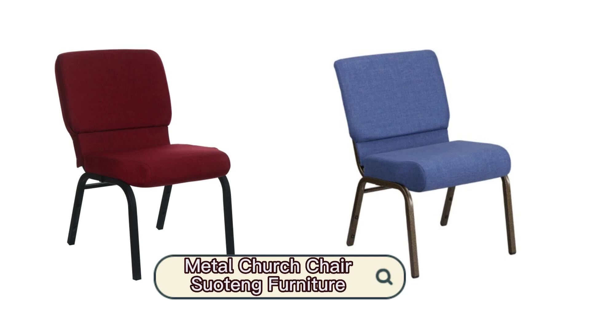 Modern Used Black Church Chairs In Fabric Silver Vein Frame Rental