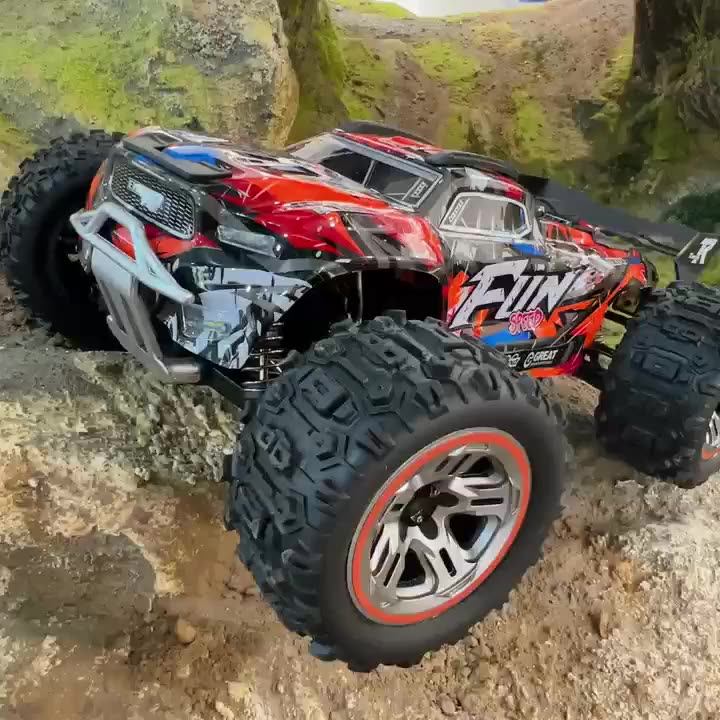 Hoshi New Model Wltoys 184008 1/18 4wd Rc Car Monster Truck 60km/h High