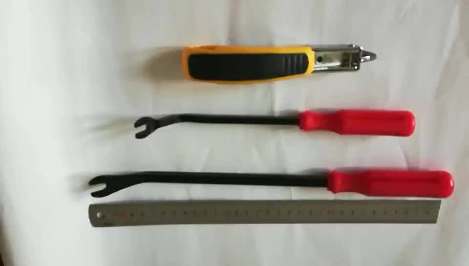 Heavy Duty Upholstery Construction Staple Remover With Rubber Handle