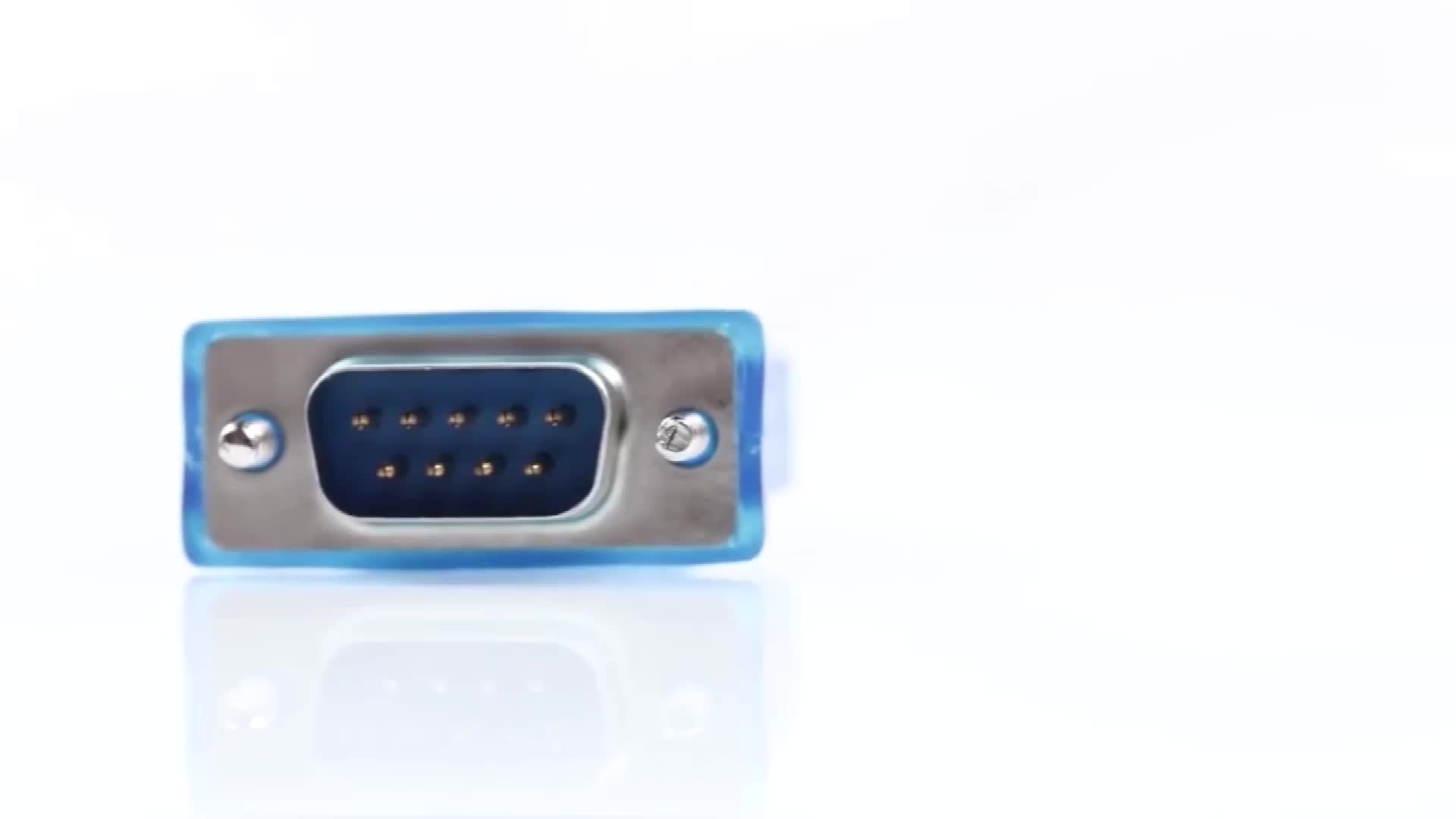 Кабель-конвертер USB в RS232 DB9 последовательный 9-контактный COM-порт адаптер папа
