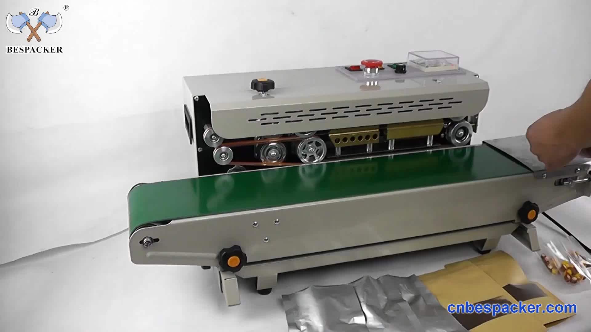 Bespacker Fr900w Automatic Continuous Plastic Bag Heat Sealer Sealing