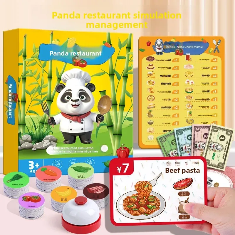Children's Panda Restaurant Simulation Management Children's Mindset...