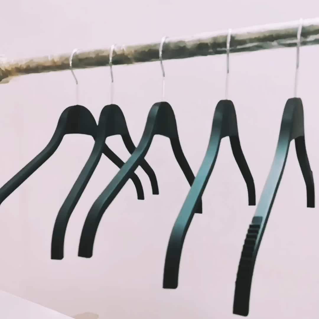 Zara Style Flat Black Plastic Shirt Hanger Buy High Quality Zara