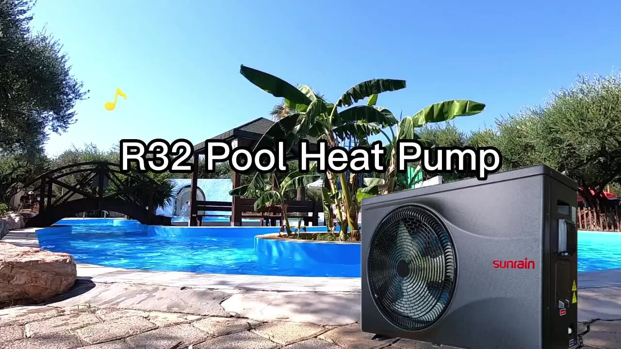Sunrain 35KW Best Price DC Inverter Air Source Heat Pump Air Water Heatpump  Pool Water Heater for Swimming Pool