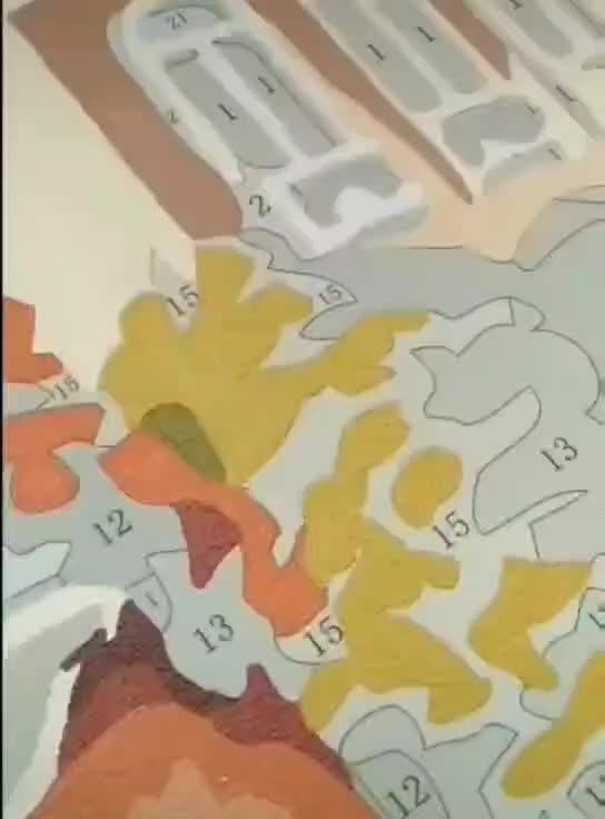 Hot Selling Diy Linen Painting Paint By Number Kit Adult Painting By