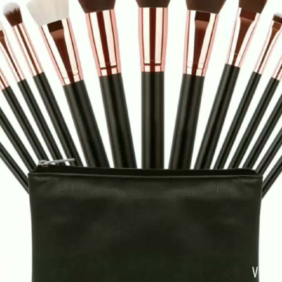 12pcs Wood Handle Makeup Brush Your Own Brand Makeup Brush Set Cosmetic