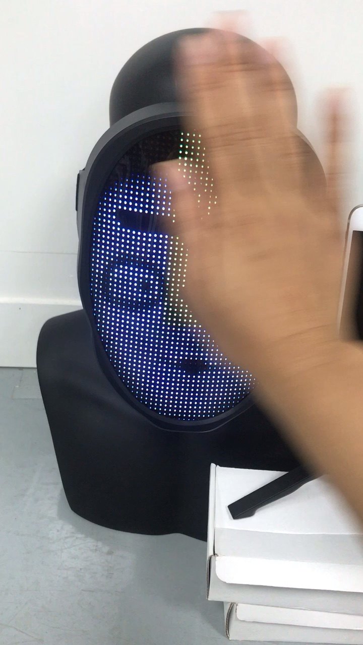 App Control Program Led Face Changing Picture Mask Led Full Color Face