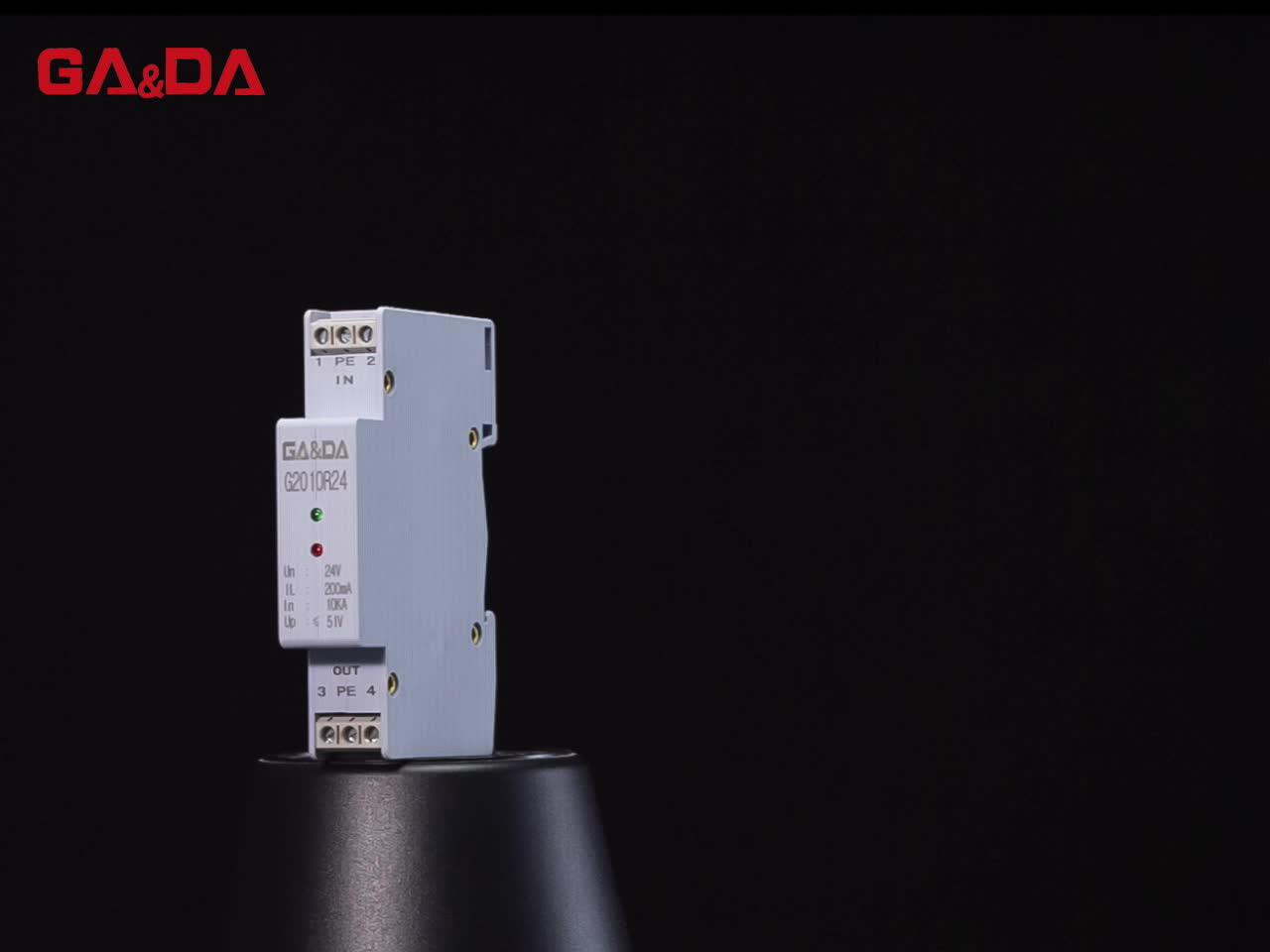 Dc Ac 24v Electrical 10ka Dual Light Surge Protection Rs485 Interface