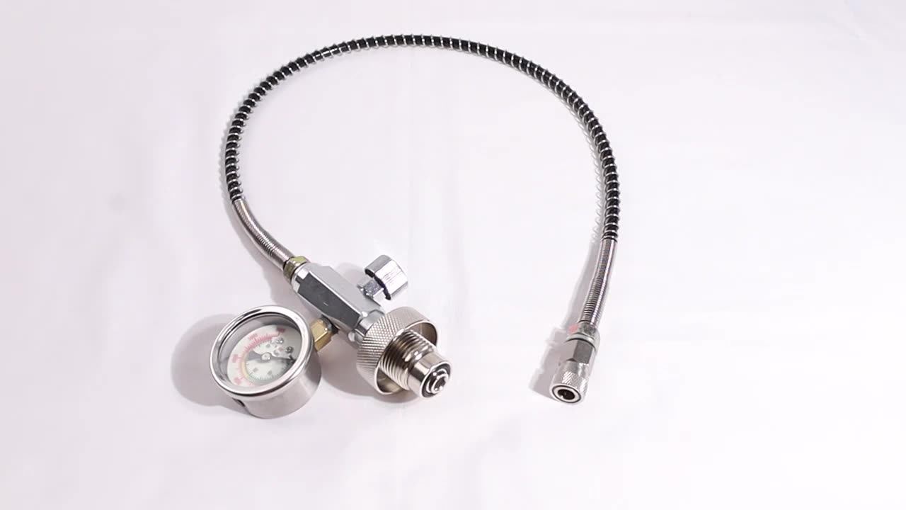 Hpa Compressed Air Filling Station Refill Charging Adapter Scba Diving