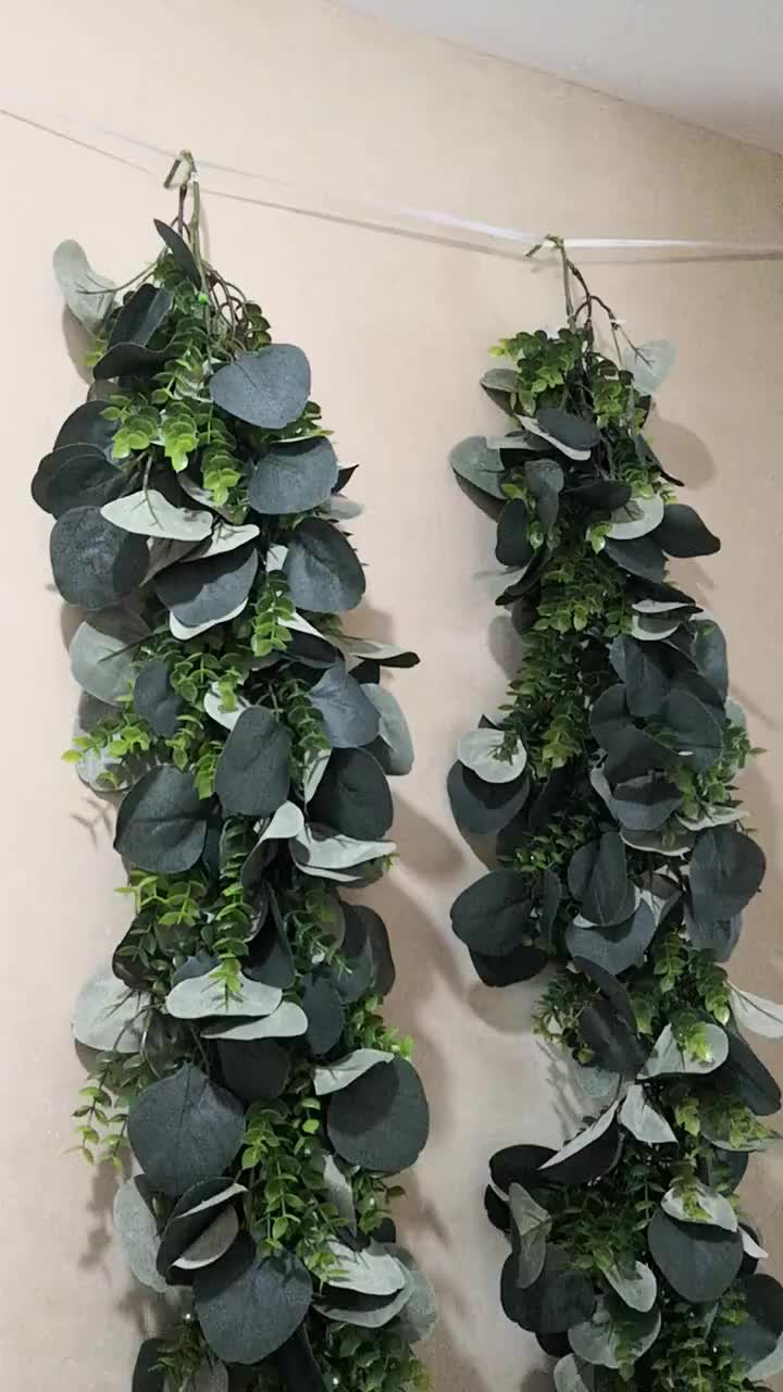 Hot Sale Silk Flower Artificial Eucalyptus Garland For ...
