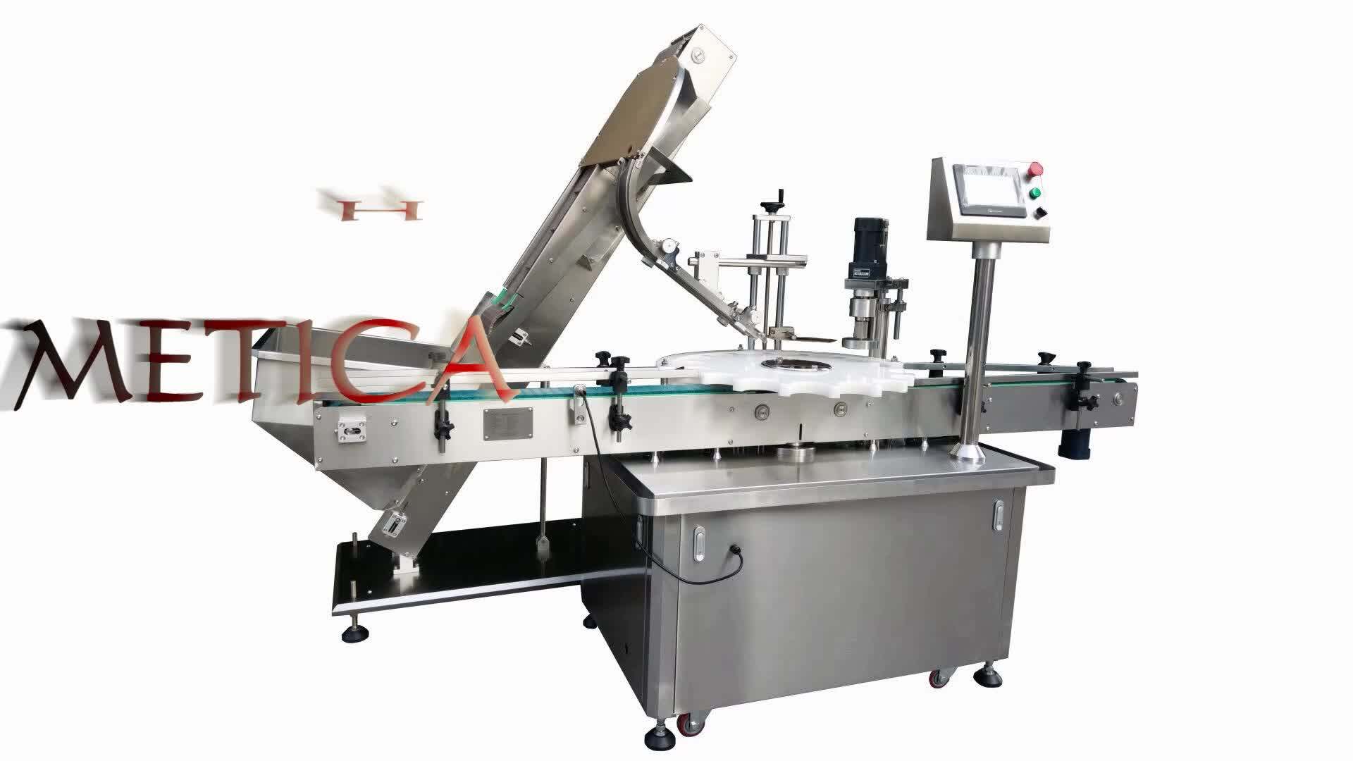Mtcp100 Automatic Plastic Bottle And Glass Jar Capping Machine Screw