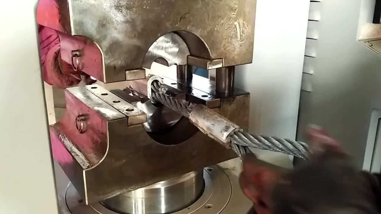 High Quality Used Hydraulic Steel Wire Rope Swaging Cutting Press