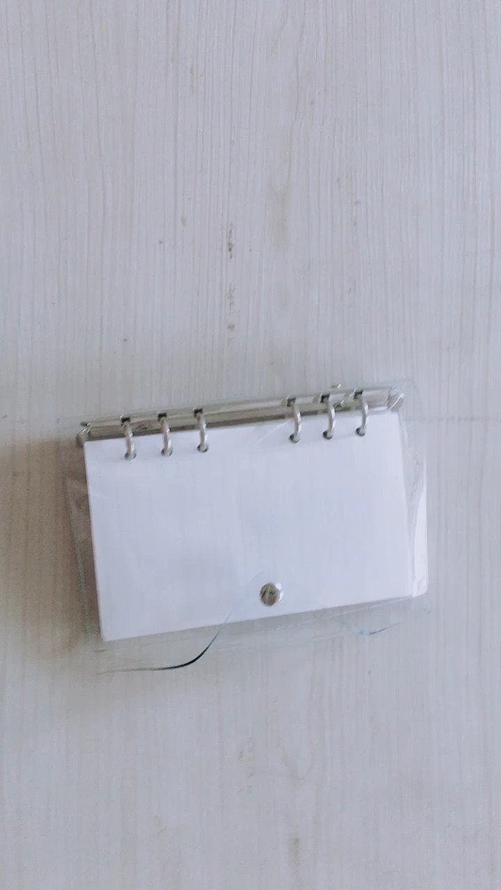 Fashion Transparent Spiral Notebook With Pvc Cover A7 Plastic Clear Pvc