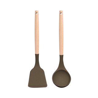 Silicone spatula spoon set of 2