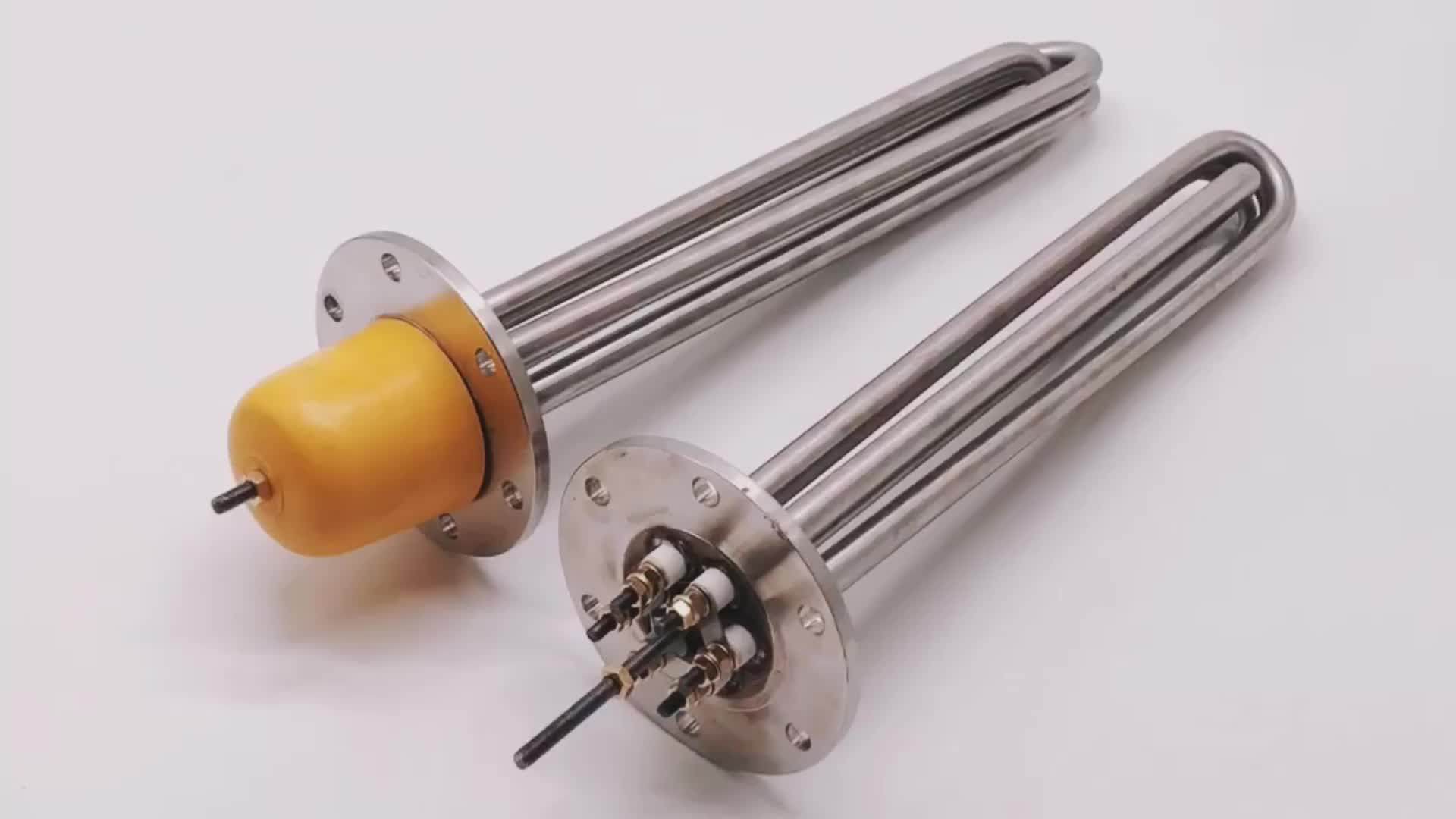 2.5kw 3kw Industrial Immersion Flange Heater Element For Water Boiled