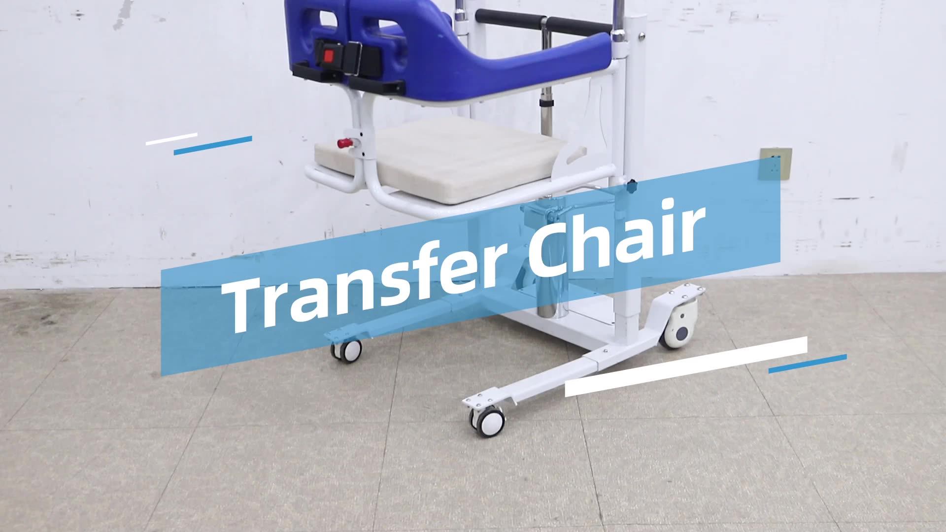 Multifunctional Electric Lift Nursing Commode Chair Patient Elderly